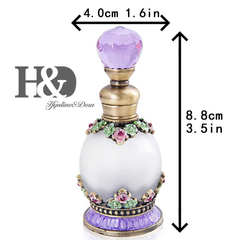 H&D, 15 стилей, пустые многоразовые флаконы для духов, Ретро стиль, матовое стекло, тонкий ароматизированный ароматизатор, контейнер для эфирных масел, Декор, подарок для девушек - Цвет: Type 13