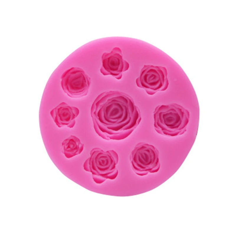 3D маленькая Роза силиконовая форма сделай сам для выпечки Инструменты Fondant