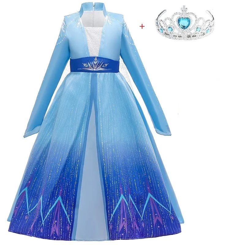 Free Accessories Unicorn Anna Alsa Christmas Sequins Dress Girl Princess Child Baby Helloween Clothes | Детская одежда и обувь