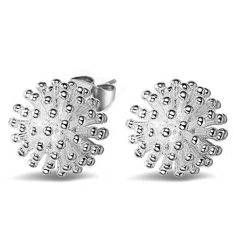 

Fashion Jewelry 925 Sterling Silver Fireworks Ear Studs womans Earrings