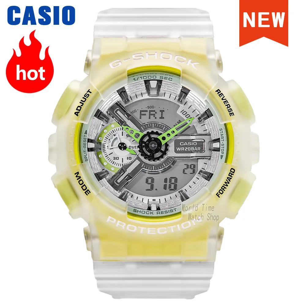 Часы Casio g shock мужские спортивные брендовые Прозрачные наручные часы с твердостью