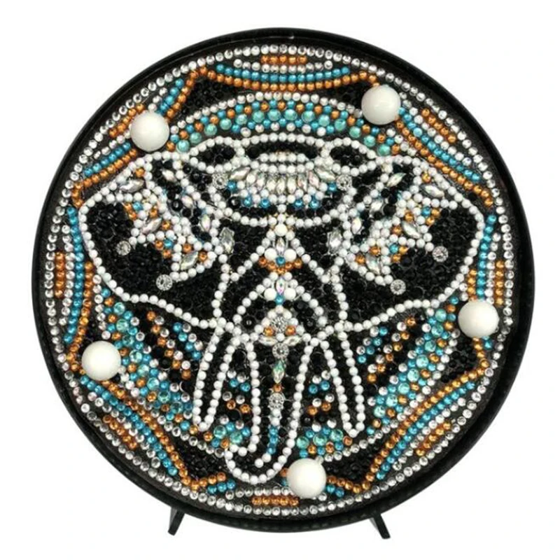 2019 Новая полка Алмазная картина светодиодный светильник слон 5D алмазная вышивка