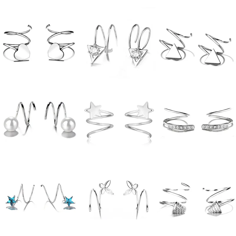 

Korean Fashion Earring 2021 Double Helix Stud Earrings for Women Copper Jewelry Wholesale Accesorios Mujer 2021 Kolczyki Kpop