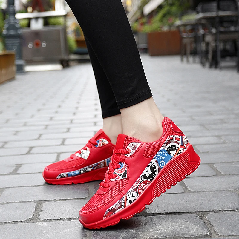 Womens Breathable Running Shoes Men Lightweight Non-slip Sneakers Comfort Unisex Jogging Sport Shoes Walking Sneakers Size 36-45