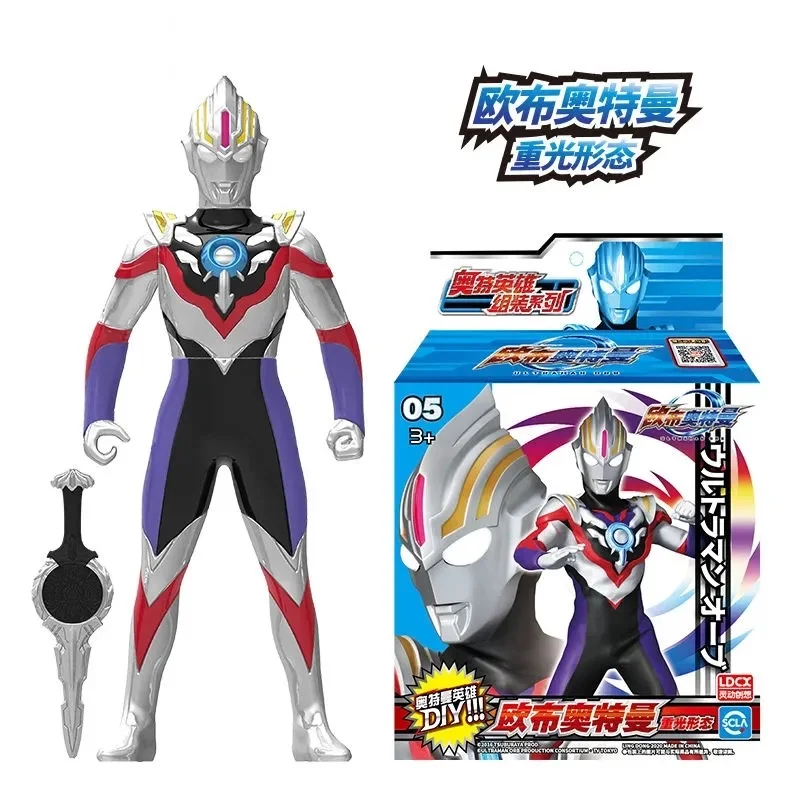 Игрушечные сборные куклы Ultraman Taiga Orb Geed Belial со строительными блоками полуготовая