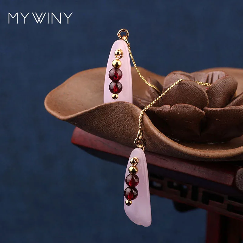 Новые модные ювелирные изделия MYWINY длинные медные серьги цепочки женские