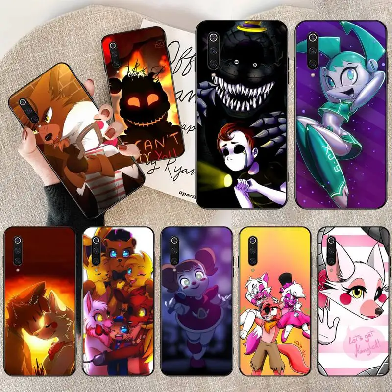 Чехол для телефона PENGHUWAN FNAF плюшевый Foxy ТПУ Черный Корпус Корпуса Xiaomi Mi9 9SE 8SE Pocophone