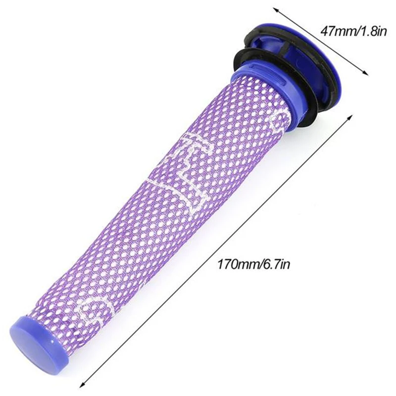 

Wireless Vacuum Cleaner Electric Floor Brush Front Filter Elements Rear Filter Elements Replacement for Dyson V7 V8 Part