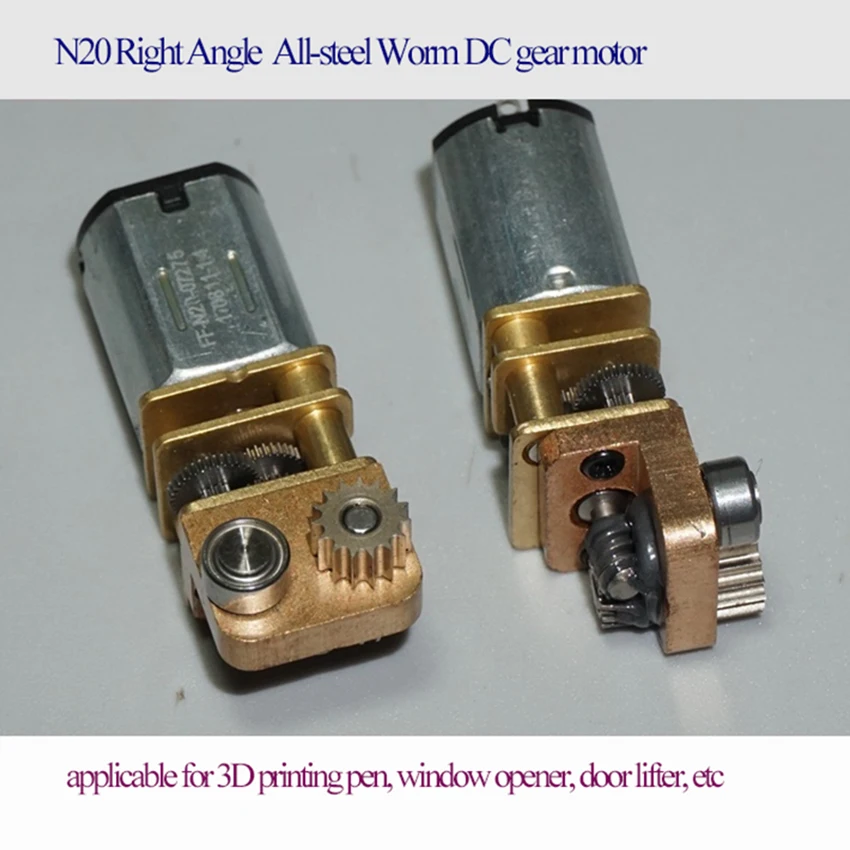N20 металлический редуктор червячный самоблокирующийся прямоугольный турбинный