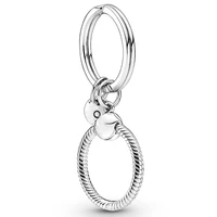 original moments charm key ring with crown o necklace pendant fit 925 sterling silver charm pandora bracelet bangle diy jewelry