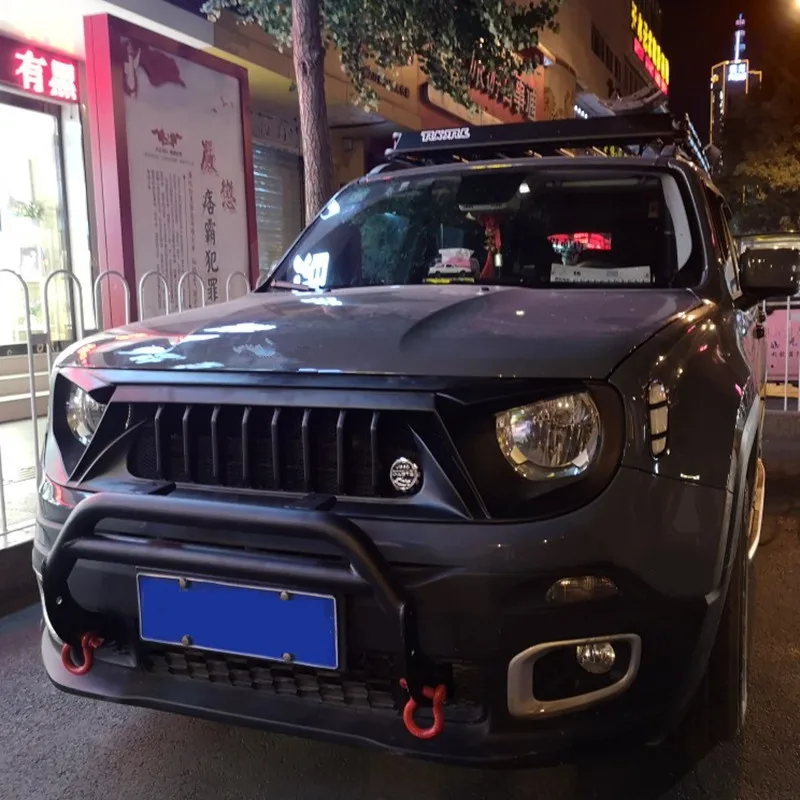 

Angry Bird Look ABS Grill For Renegade 2016-2018 Upgrade Air Intake Styling Carbon Fiber Pattern Front Bumper Protector