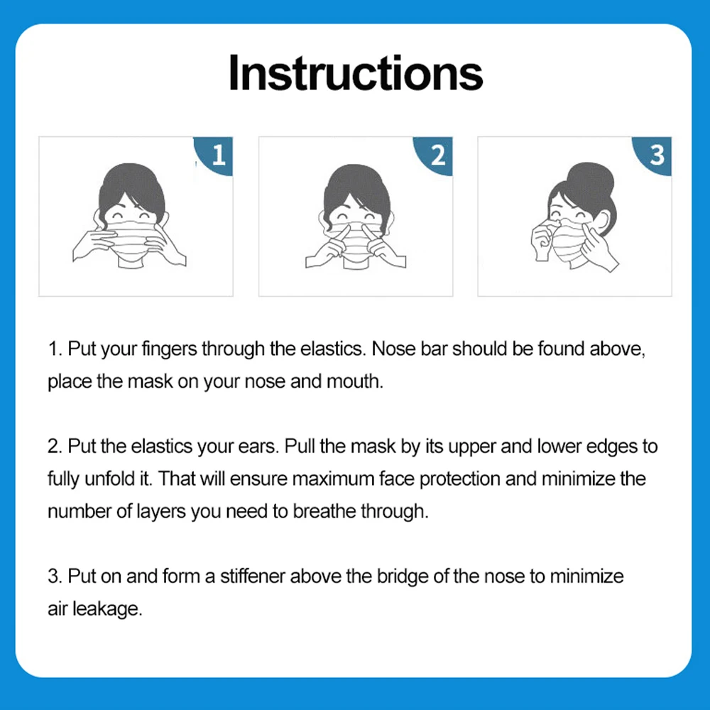 

50pcs Disposable Face Mask Black Mask Nonwove 3 Layer Mouth Mask filter Anti Dust Breathable Protective Adult masks Fast Ship