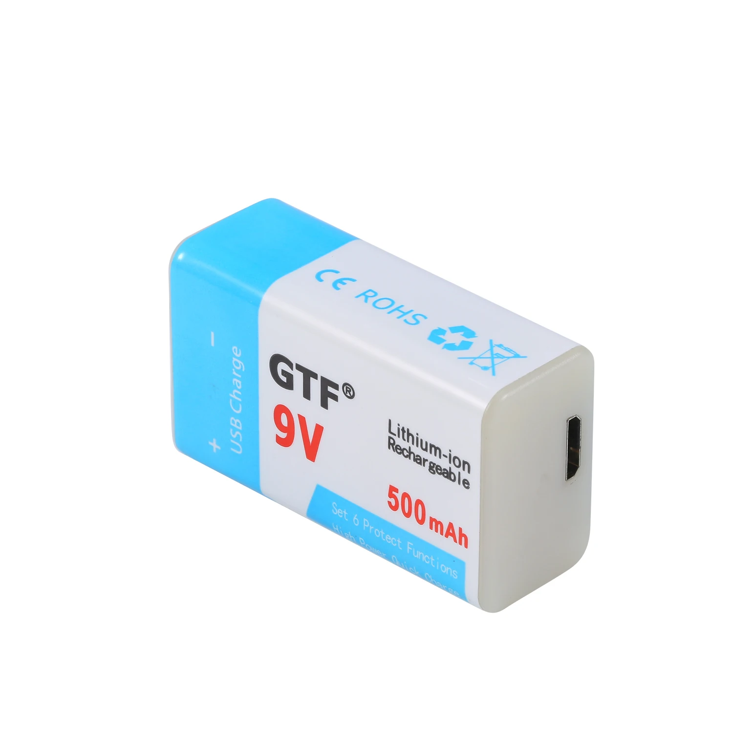 GTF 9V 1000 мА-ч/500 батарея mAh USB Литий-полимерный аккумулятор Перезаряжаемые Батарея USB литий-ионный аккумулятор для игрушки электронный продукт перевозка груза падения