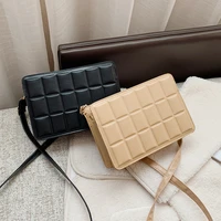 womens bag simple texture crossbody new messenger shoulder bag fashion small square quilted bags for women