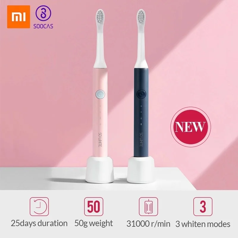 Xiaomi so white sonic автоматическая электрическая зубная щетка sonic are Ultra sonic зубная щетка USB перезаряжаемая Электронная зубная щетка для взрослых
