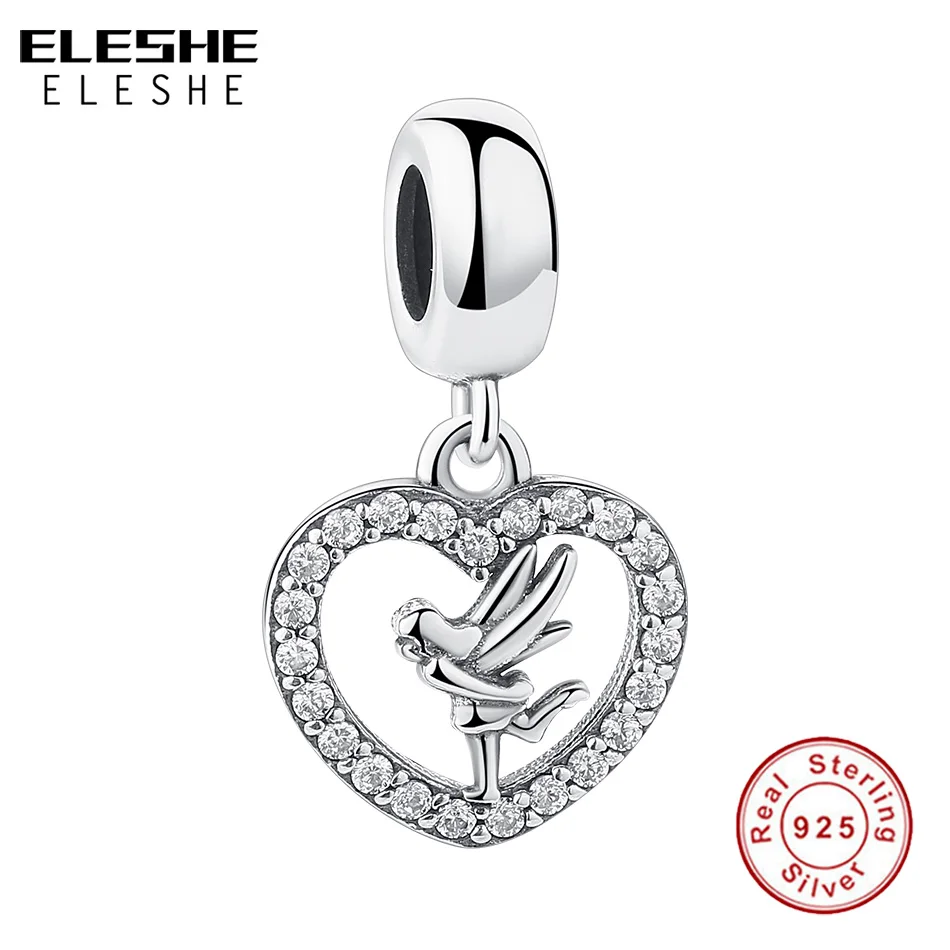 Стерлингового серебра маленький угол Подвеска со стразами Фианит