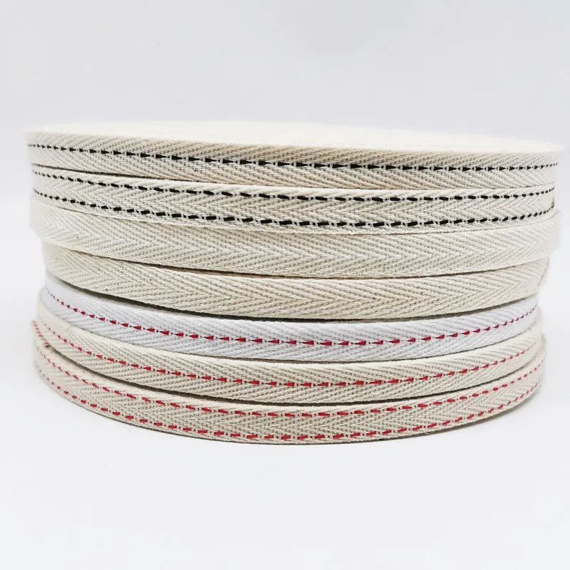 Savica 3m/lot Natural Woven Cotton Herringbone Tape Webbing Ribbons Sewing Belt For Garment Home Decor DIY Accessories LX493 | Дом и сад