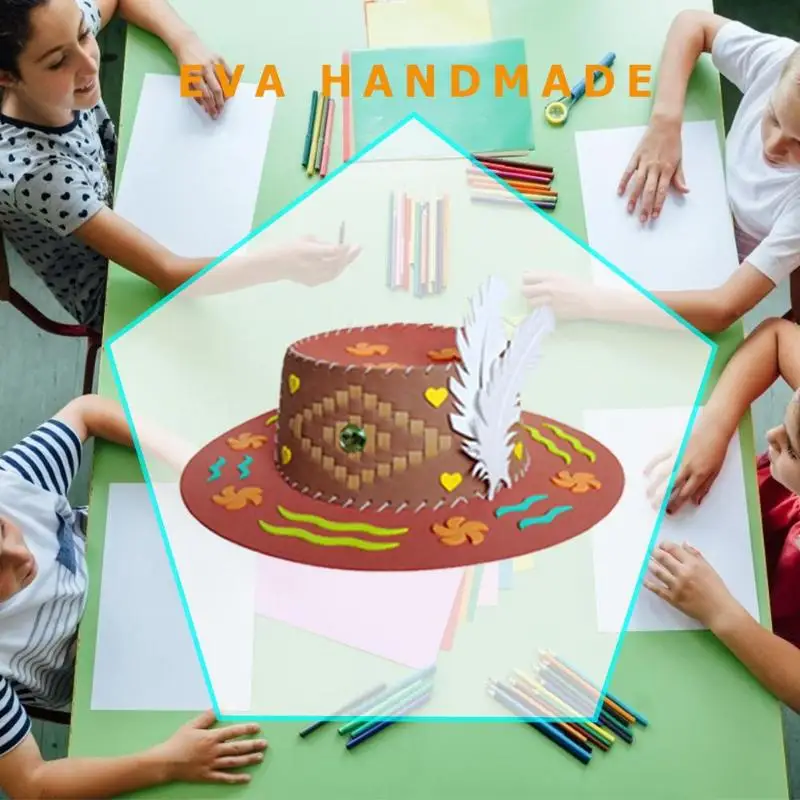 Креативная шляпа EVA DIY мультяшная Кепка детские подарки детский сад головоломка