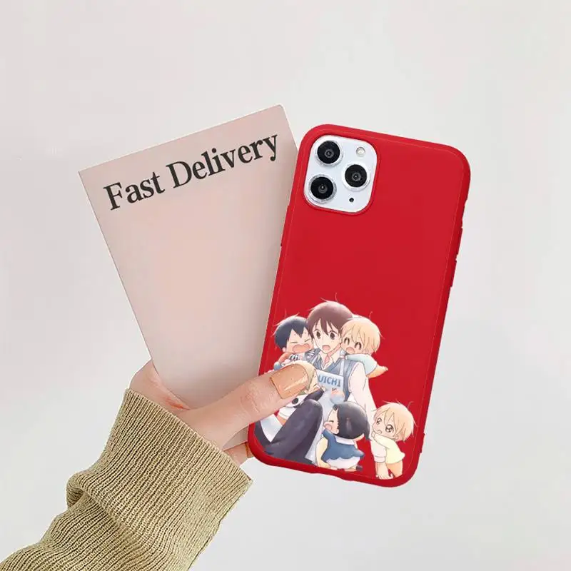 

Anime School Babysitters Ryuichi Kashima Phone Case Candy Color for iPhone 11 12 mini pro XS MAX 8 7 6 6S Plus X SE 2020 XR