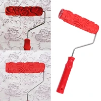 home improvement decor tool wall paint roller painting tool paint tool rubber floral pattern paint roller rodillo pintura