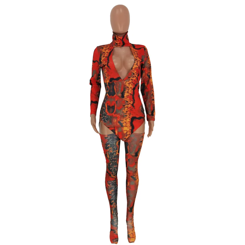 Женское платье со змеиным принтом элегантное облегающее вечернее с глубоким v