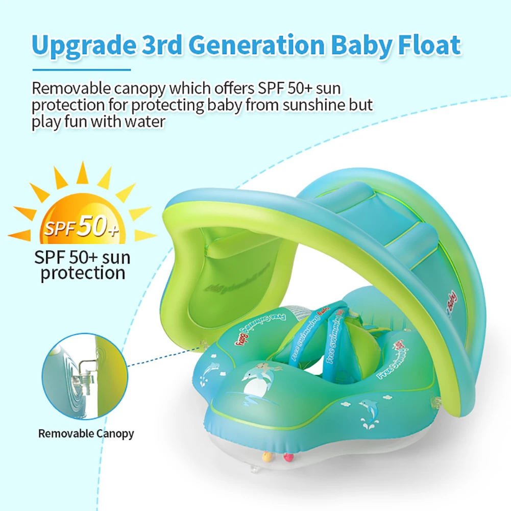 Новейший надувной навес от солнца кольцо для плавания детский поплавок обучения