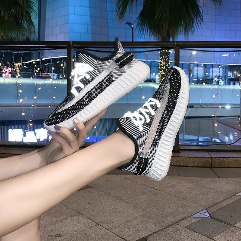 Светоотражающие дышащие кроссовки для женщин Сезон лето Новинка 2020 года