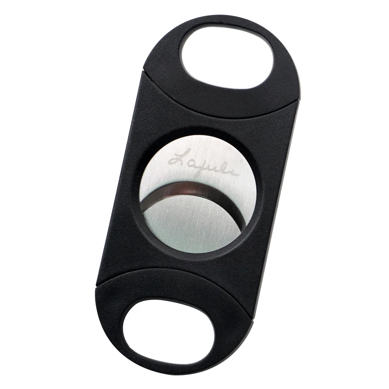 

Wholesale Fit Approx 31.5mm Cigars Stainless Steel Dual Blades Cigar Cutter Super Sharp Cutting Cigar Tobacco Cutting
