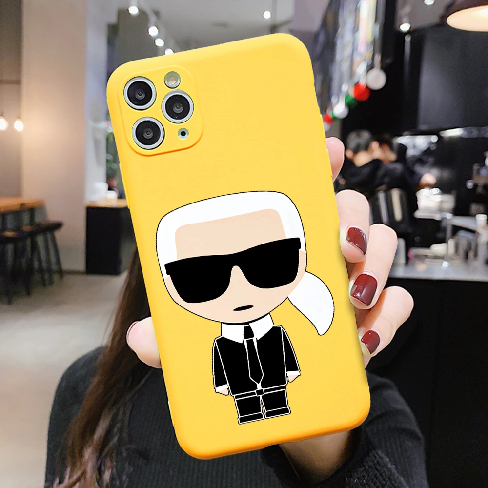 

Famous Designer Candy Phone Case for iPhone 11 12 Pro XR XS Max 8 7 6 Plus 6S SE 2020 Frosted TPU Cases Soft Back Cover