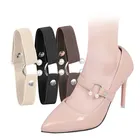 Женские шнурки для обуви на высоком каблуке, эластичные шнурки в комплекте, удерживающие свободные нескользящие шнурки, жемчужные кружевные аксессуары для обуви