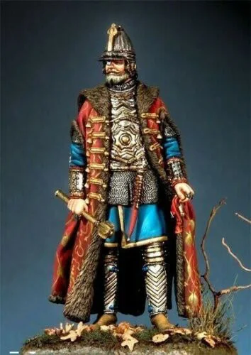 

1/32 ancient warrior stand with base Resin figure Model kits Miniature gk Unassembly Unpainted