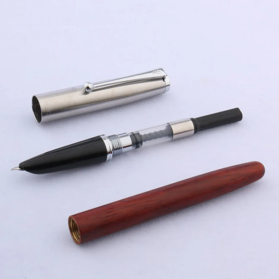 JINHAO 51-A Деревянный Цвет Мода F NIB офисные серебряные Подарочная авторучка