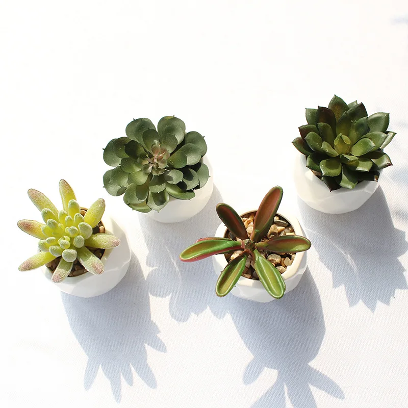Зеленые искусственные суккуленты растения для украшения дома и сада свадебные