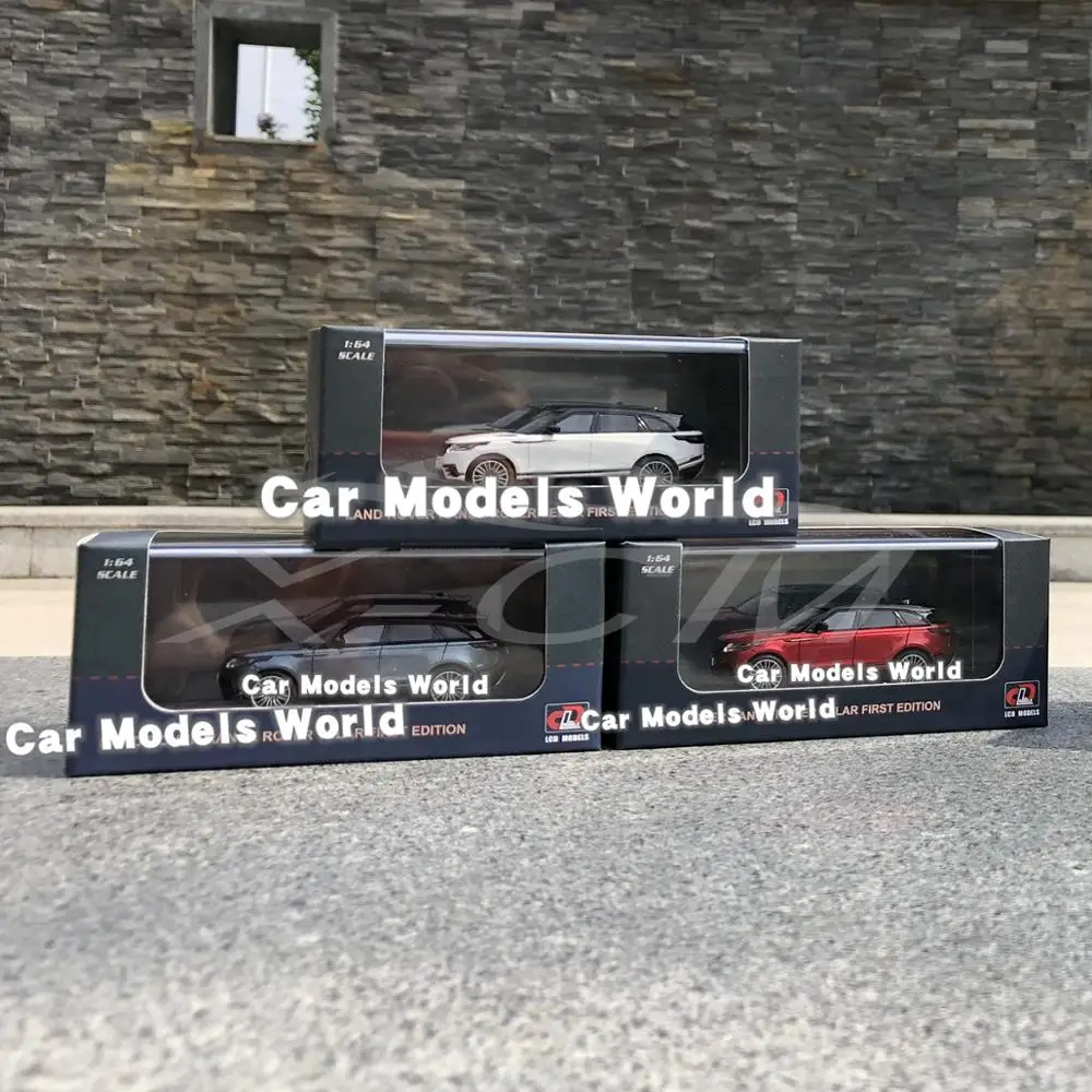 Литая под давлением модель автомобиля для ЖК-моделей Velar 1: 64 3 шт(белый, красный, синий)+ маленький подарок