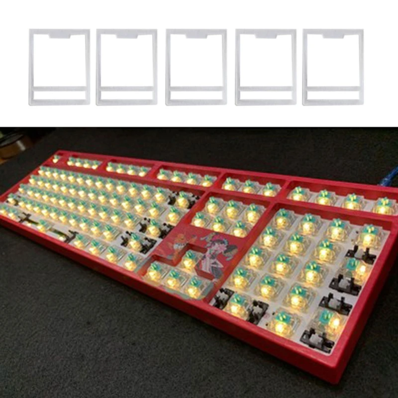 Прозрачная пленка MX для механической клавиатуры HTV вала переключателей Cherry gateron