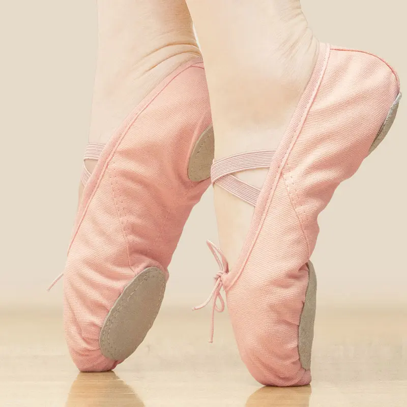 Балетные туфли для девочек детские красные розовые женские гимнастики обувь