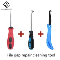tile gap repair cleaning tool hook knife professional removal of old grout hand tools kit construction hand tools