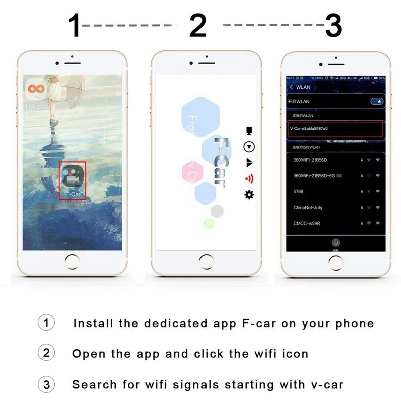 Универсальная автомобильная Wifi Беспроводная боковая камера для слепых мест