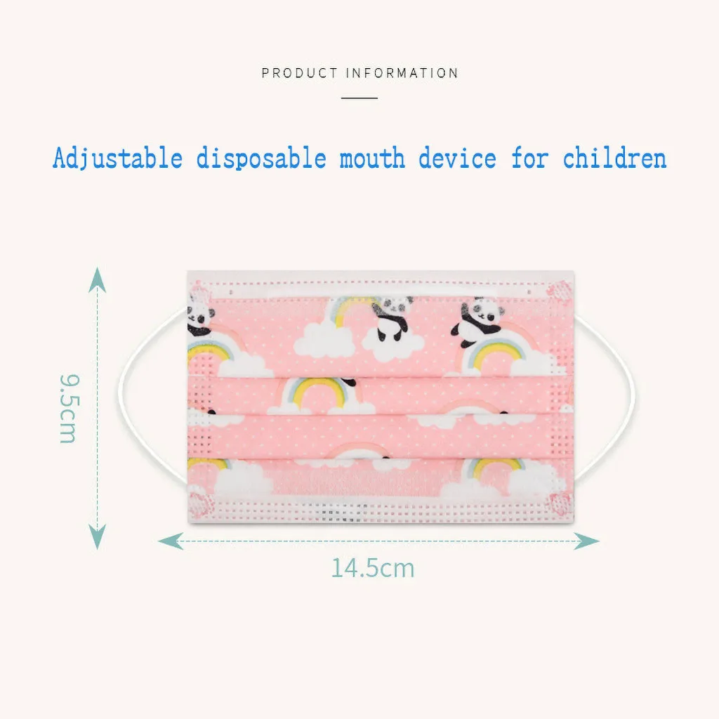 

50pcs Children Face Mask Disposable Mask 3 Layer Child Mouth Mask Protective Infant Mouth Mask For Kids Individually Mascarillas