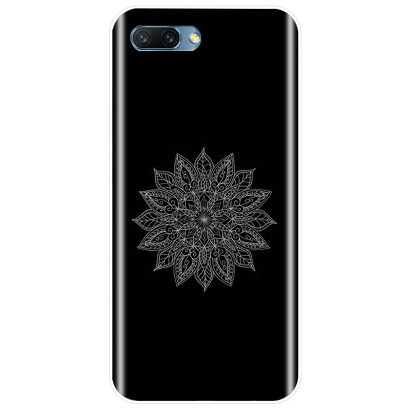 Чехол с цветком мандала мягкий силиконовый чехол из ТПУ для телефона Huawei Honor 8 8C 9 10