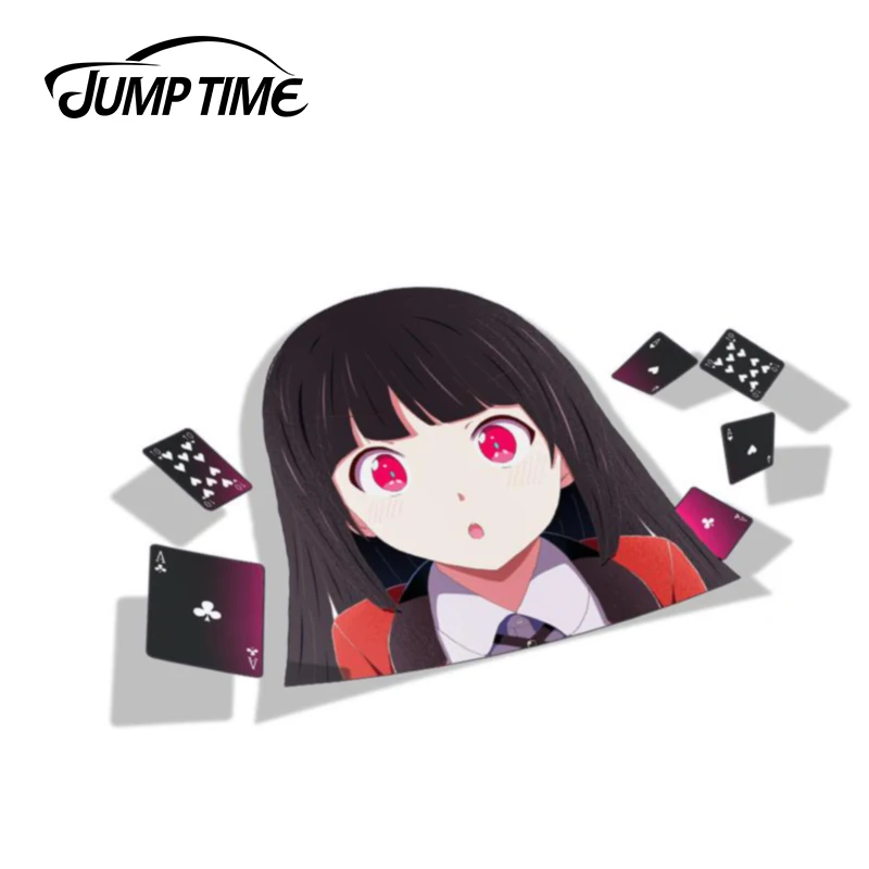 Аниме стикер Jump Time 13 см x 8 1 Kakegurui забавная виниловая графическая наклейка для