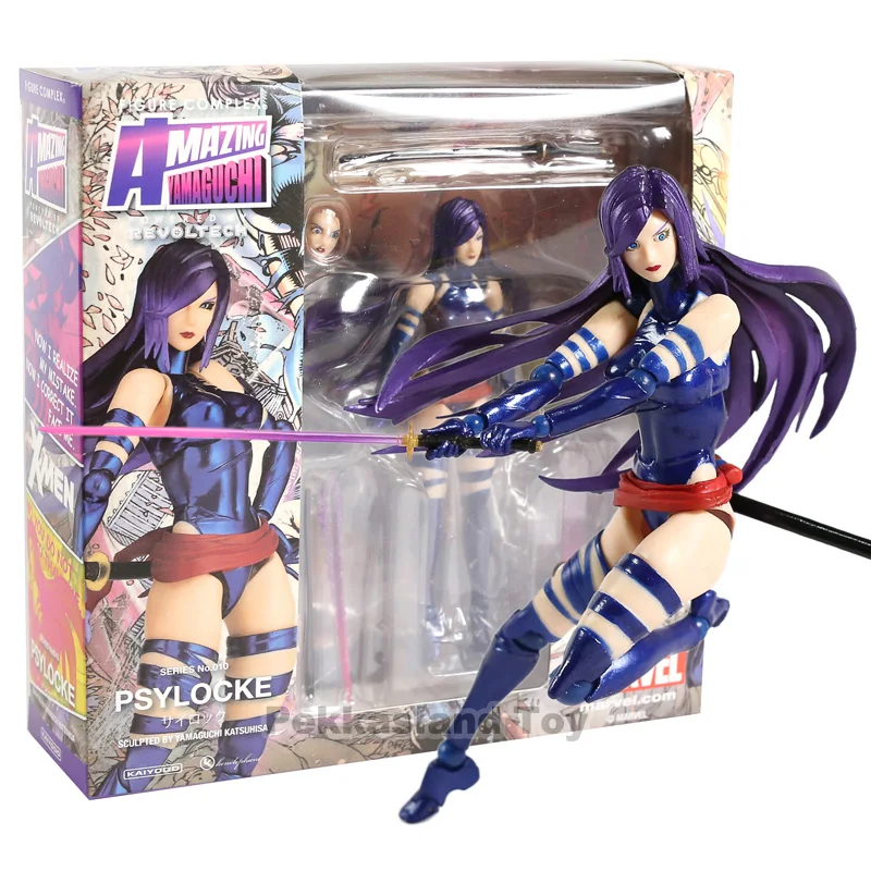

Revoltech Series NO.010 Psylocke PVC Action Figure Collectible Model Toy