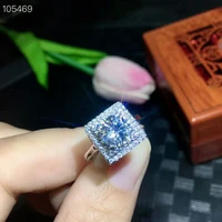 meibapj moissanite gemstone fashion 1 5 carats diamond square ring vvs1 925 sterling silver fine wedding jewelry for women