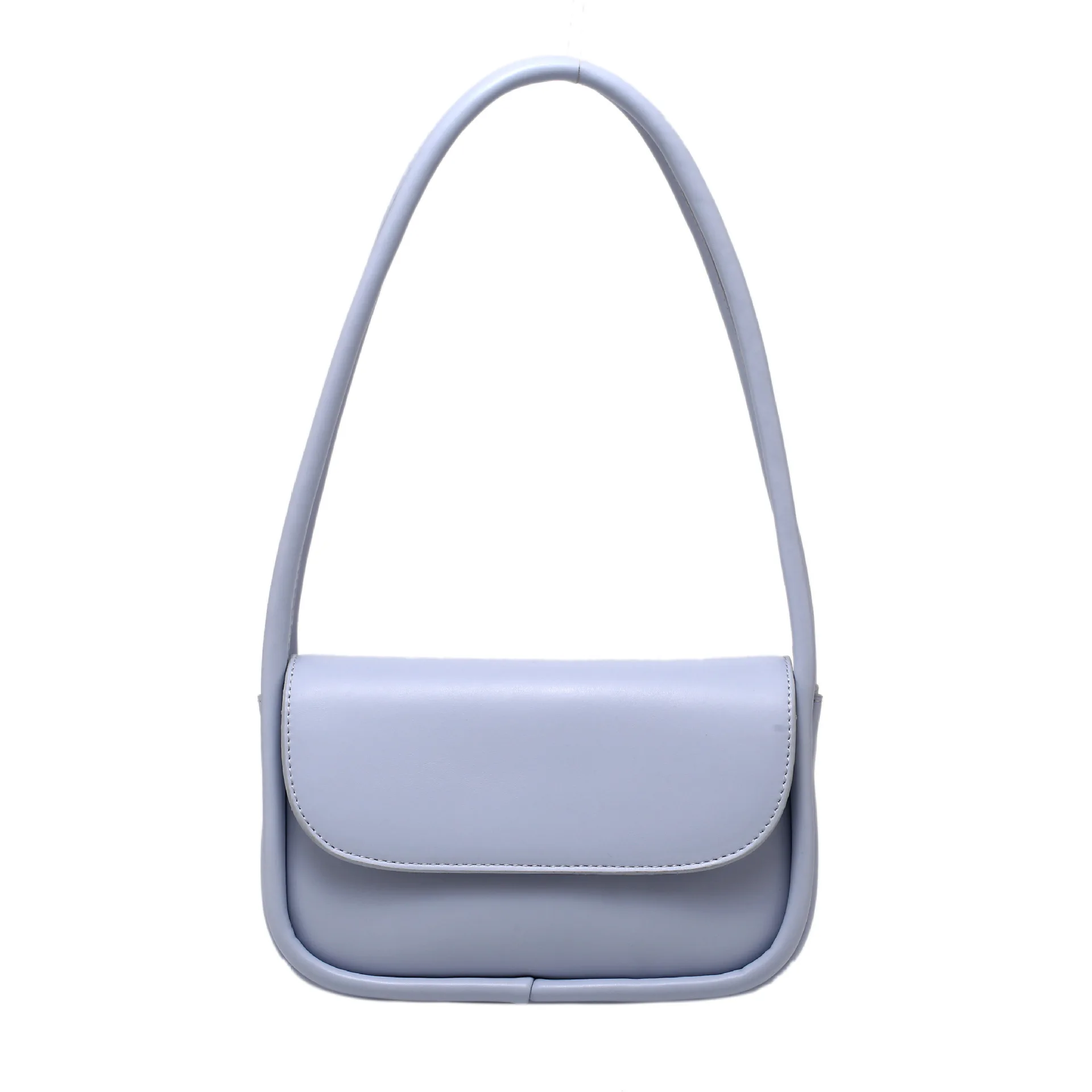 

Solid Color Black PU Leather Shoulder Bags for Women 2021 Summer Simple Style Designer Bags Luxury Fashion Trendy Handbags