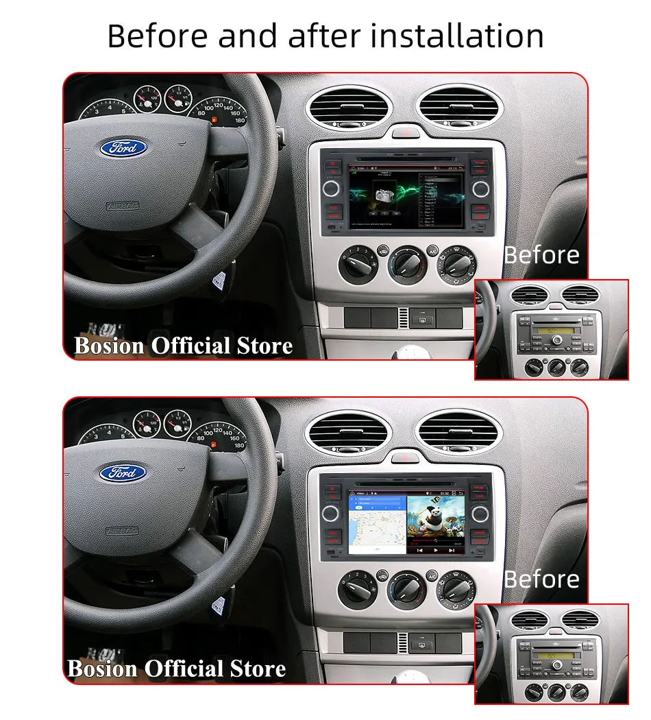 2 Din Авто Радио PX6 Android 9 для Ford/Mondeo/Focus/Transit/C-MAX/S-MAX/Fiesta Автомобильный мультимедийный видео плеер с gps-навигатором 4G ram+ 64G