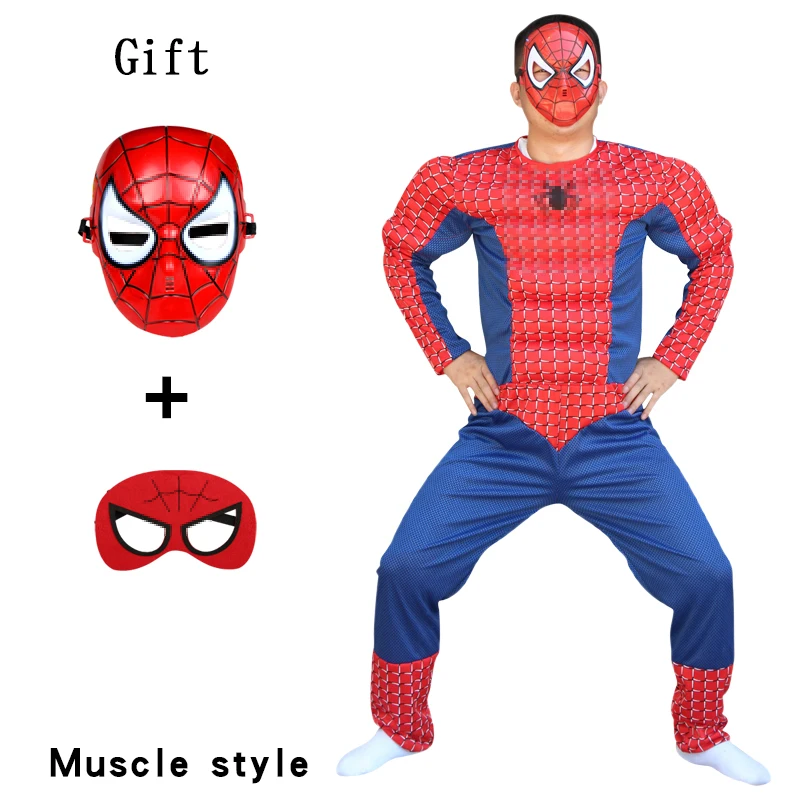 

Костюм Человек-спайдербой для взрослых и детей с маской для вечерние, сцены, шоу, косплея, мужские и детские рождественские костюмы
