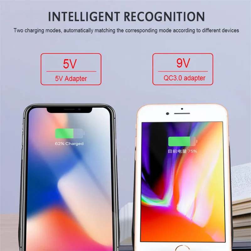 Беспроводное зарядное устройство 15 Вт/10 Вт быстрая подставка для IPhone 11 Pro X XS 8 XR
