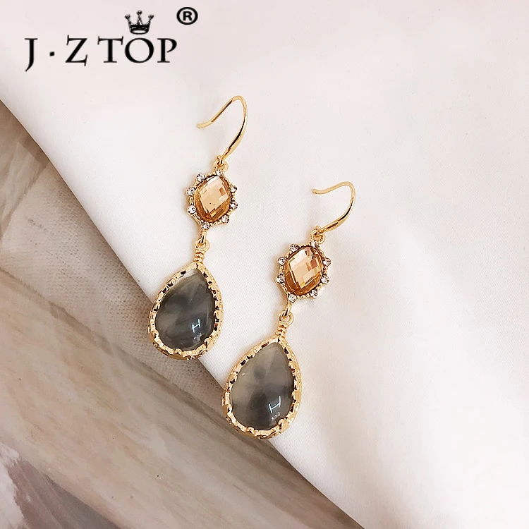 Jztop женские длинные висячие серьги с кисточками блестящие Кристальные