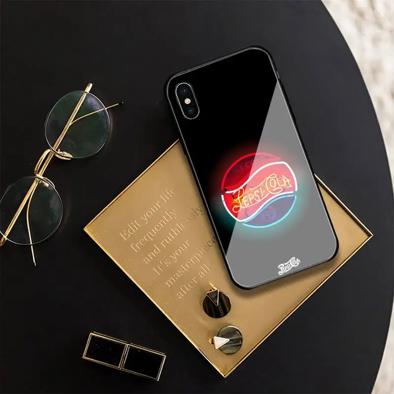 

Pepsiii Blue Cola Phone Case For Iphone 11 Pro XR XS MAX 8 X 7 6S 6 Plus Tempered Glass Cove Fundas