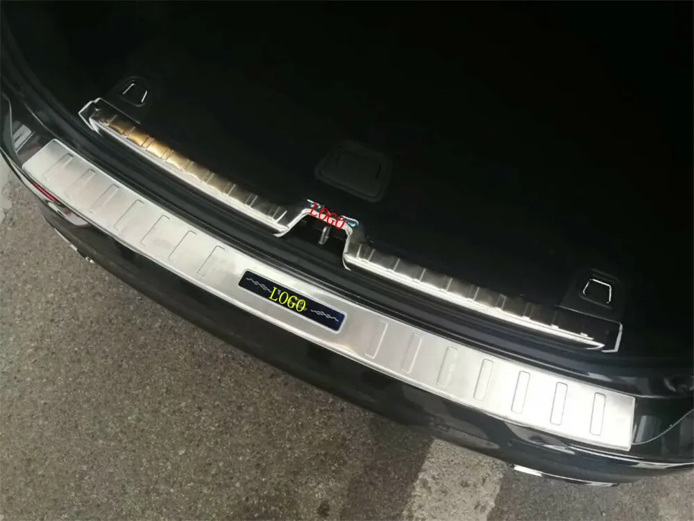 2 шт. Высокое качество 304 нержавеющая сталь Задний бампер протектор порога авто